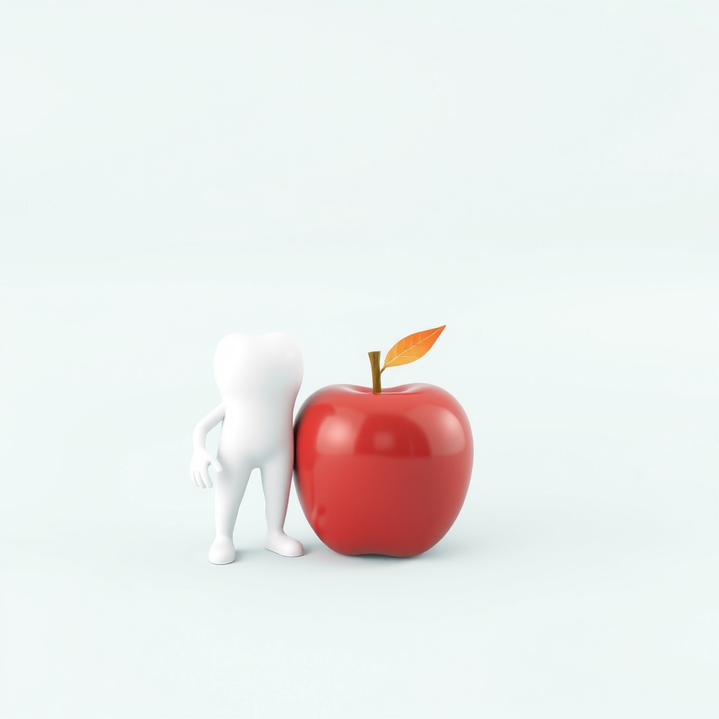 Illustration: Foods and Drinks That Strengthen Teeth vs Cause Decay